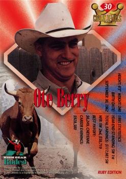 1996 High Gear Rodeo Crown Jewels #30 Ote Berry Back